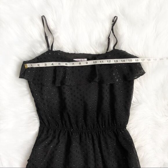 PARKER Black Ruffle Cocktail Dress! Size S. - Picture 5 of 8